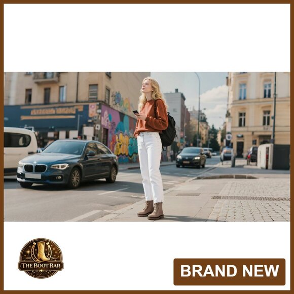 Women's Lace-Up Combat Boots Platform Chunky Heel Lug Sole Ankle Booties - Picture 8 of 8